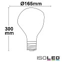 ISOLED LED Deko-filament Vintage Line 165, E27, 4W 2200K 150lm 360, CRi >95, dimmable, amber glass