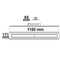 LED hall lighting spot Linear SK 240W, IP65, length 116cm, 4000K 31000lm, 1-10V dimmable, white, 30� beam angle, 144796cd