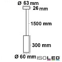 ISOLED Pendant luminaire 300, round, GU10, excl. lamps, aluminium, white