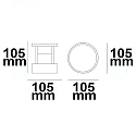 ISOLED LED Bollard pole light-5, IP54, 6W 3000K 280lm, aluminium, sand black, height 10.5cm