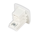 3-faset endekappe SERIE S1, hvid mat