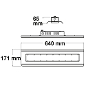 ISOLED LED hall lighting spot Linear SK 100W, IP65, length 64cm, 4000K 14000lm, 1-10V dimmable, white, 90� beam angle, 7607cd