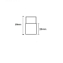 ISOLED Clip-connector with cable (max. 5A) for 2-pole IP68 LED strips (with 1.2cm width and pitch >0.8cm)