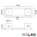 ISOLED Recessed mounting frame for LED emergency light X0AEFG180 UNI4