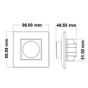 ISOLED dimmer Sys-Pro, white matt