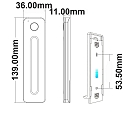 ISOLED Sys-Pro 1 zone remote Slide, with magnetic bracket, incl. battery, SingleColor