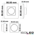 ISOLED Sys-Pro, recessed poti-remote, 1 zone, with battery, white, Single Color dimming