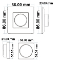 ISOLED Sys-Pro, recessed poti-remote, 1 zone, with battery, white, Single Color dimming