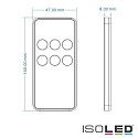 ISOLED Sys-Pro remote Mini, 1 zone, incl. battery, dynamic white CCT + dimming