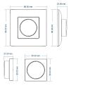 Sys-Pro recessed poti-remote, 1 zone, incl. battery, white