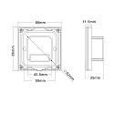 Sys-Pro dynamic white recessed touch remote + DMX output, 4 zones, 230V