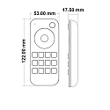 Sys-Pro 4 zone remote with 2 scene memories, RGB+dynamic white CCT