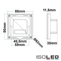 ISOLED Sys-Pro recessed touch-radio-remote, 4 zones, 4x 0-10V output, 85-265V, white