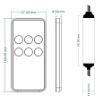 ISOLED D�mper, hvid mat
