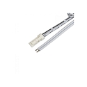 MiniAMP connection plug male, 2 poles, white, max. 3A, 30cm