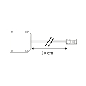 ISOLED distribut�r MiniAMP 2-polet, hvid
