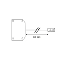 ISOLED distribut�r MiniAMP 2-polet, hvid