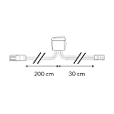 ISOLED skift MiniAMP 2-polet, hvid