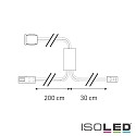 ISOLED MiniAMP swipe sensor, recessed mount,  1.2cm, 12-24V DC, 5A, IP20