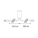 ISOLED MiniAMP swipe sensor, surface mount, IP20, angular, 12-24V DC, 5A, max. 60W