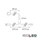 ISOLED MiniAMP PIR motion sensor, 12-24V DC, 5A, IP20, incl. surface mount bracket