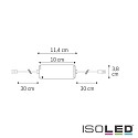 ISOLED LED dynamic whit push/radio PWM controller MiniAMP incl. remote, 12-24V DC, 60-120W, 5A, with 2x 30cm cable