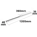 ISOLED 3-faset lampe IP20, hvid 