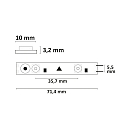 ISOLED LED HEQ840 Flex strip lens 160�, 24V, 17W, IP20, neutral white