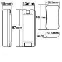 ISOLED controller, hvid