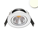 Recessed LED luminaire Sys68 MiniAMP, IP52, � 8.3cm, 24V DC, CRi >92, swivelling 30�, dimmable, 5W 2700K 480lm 60�