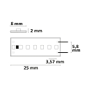 ISOLED LED CRI925 Linear ST8-Flex strip, 24V, 15W, IP20, warm white