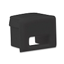 Accessory for profile PURE12S - endcap (1 pc.), EC78B, black, with cable opening