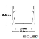 ISOLED LED surface mount profile SURF10, aluminium, 200cm, anodized aluminium