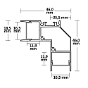 ISOLED Hj�rneprofil HIDE ANGLE indirekte, aluminium