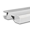 LED skirting board profile HIDE BOTTOM, for 2 LED strips, direct/ indirect, powder coated aluminium, IP20