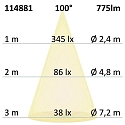 ISOLED Indbygningslampe Sys-90 MiniAMP d�mpbar IP44, d�mpbar 10W 775lm 3000K 100� 100� CRI 92