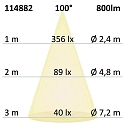 ISOLED Indbygningslampe Sys-90 MiniAMP d�mpbar IP44, d�mpbar 10W 800lm 4000K 100� 100� CRI 92