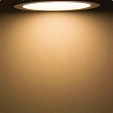 ISOLED Downlight flad, d�mpbar IP42, s�lv d�mpbar