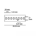 ISOLED LED Strip HEQ FLEX HIGH BRIGHT 2-pole white
