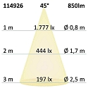 ISOLED Indbygningslampe Slim68 MiniAMP IP40, d�mpbar 8W 850lm 3000K 45� 45� CRI 92