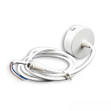 canopy round, 2-pole, white