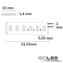 ISOLED LED Strip RGB LIEAR-FLEX 4-polet, RGB hvid