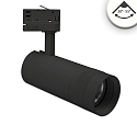 3-faset spot FOCUS ADJUST 24W svingbar, drejelig, omskiftelig, fokuserbar IP20, sort 