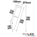 ISOLED outdoor wall luminaire without sensor E27 IP44, stainless steel dimmable