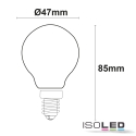 ISOLED LED drop lamp ILLU pear shape set of 3, switchable E14 4W 400lm 3000K 360 CRI 80-89 
