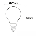ISOLED LED dr�be lyskilde ILLU s�t med 3, omskiftelig E14 4W 400lm 2700K 360� CRI 80-89 