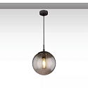 Pendel INFINITY SMOKY GLASS 25 1-flamme, rund E27 IP20, sort d�mpbar