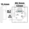 ISOLED controller DALI DT8 CCT 1 RECESSED DALI styrbar, hvid