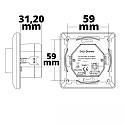 ISOLED D�mper DALI 1 MCU DALI styrbar, hvid