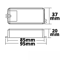 ISOLED DALI konverter ZIGBEE -DALI DT6/DT8 / 0/1-10V justerbar, ZigBee styrbar, hvid